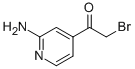 Ethanone, 1-(2-amino-4-pyridinyl)-2-bromo-(9ci)Structure,750571-38-1Structure Ethanone, 1-(2-amino-4-pyridinyl)-2-bromo-(9ci) Structure,750571-38-1Structure