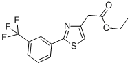 2-{2-[3-(三氟甲基)苯基]-1,3-噻唑-4-基}乙酸乙酯結(jié)構(gòu)式_78743-00-7結(jié)構(gòu)式