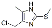 1H-imidazole, 4-(chloromethyl)-5-methyl-2-(methylthio)- (9ci) Structure,787511-01-7Structure