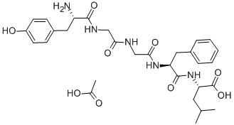 白氨酸腦啡肽乙酸鹽結(jié)構(gòu)式_81678-16-2結(jié)構(gòu)式