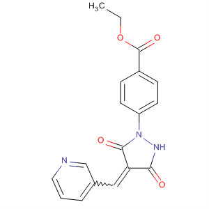 4-(3,5-二氧代-4-吡啶-3-基亞甲基-吡唑啉-1-基)-苯甲酸乙酯結(jié)構(gòu)式_820238-44-6結(jié)構(gòu)式