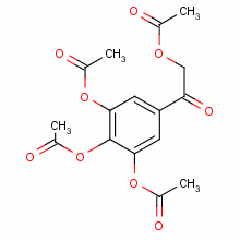 2-(乙?；趸?-1-[3,4,5-三(乙酰基氧基)苯基]-乙酮結(jié)構(gòu)式_85117-87-9結(jié)構(gòu)式