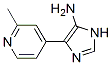 1H-imidazol-5-amine, 4-(2-methyl-4-pyridinyl)- Structure,851262-41-4Structure