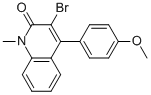 3-Bromo-4-(4-methoxyphenyl)-1-methyl-1h-2-quinolinoneStructure,853192-45-7Structure 3-Bromo-4-(4-methoxyphenyl)-1-methyl-1h-2-quinolinone Structure,853192-45-7Structure