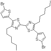 5,5-Bis(5-bromothiophen-2-yl)-4,4-dihexyl-2,2-bithiazoleStructure,853722-91-5Structure 5,5-Bis(5-bromothiophen-2-yl)-4,4-dihexyl-2,2-bithiazole Structure,853722-91-5Structure