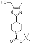 4-[5-(羥基甲基)-4-甲基-1,3-噻唑-2-基]四氫-1(2H)-吡啶羧酸叔丁酯結(jié)構(gòu)式_857283-66-0結(jié)構(gòu)式