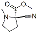 Proline, 2-cyano-1-methyl-, methyl ester (9ci)Structure,86138-64-9Structure Proline, 2-cyano-1-methyl-, methyl ester (9ci) Structure,86138-64-9Structure
