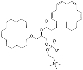 1-O-棕櫚基-2-花生?；?sn-甘油-3-膽堿磷酸結(jié)構(gòu)式_86288-11-1結(jié)構(gòu)式