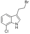 1H-indole,3-(2-bromoethyl)-7-chloro-Structure,863289-25-2Structure 1H-indole,3-(2-bromoethyl)-7-chloro- Structure,863289-25-2Structure