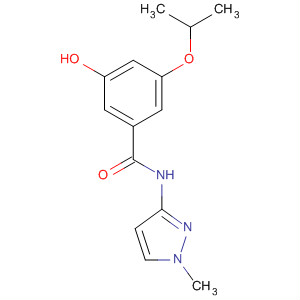 3-羥基-5-異丙氧基-N-(1-甲基-1H-吡唑-3-基)苯甲酰胺結(jié)構(gòu)式_863454-77-7結(jié)構(gòu)式
