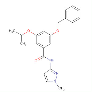 3-(Benzyloxy)-5-isopropoxy-n-(1-methyl-1h-pyrazol-3-yl)benzamideStructure,863454-78-8Structure 3-(Benzyloxy)-5-isopropoxy-n-(1-methyl-1h-pyrazol-3-yl)benzamide Structure,863454-78-8Structure