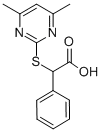 (4,6-Dimethyl-pyrimidin-2-ylsulfanyl)-phenyl-acetic acid Structure,87125-95-9Structure