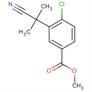 Methyl 4-chloro-3-(1-cyano-1-methylethyl)benzoateStructure,872091-86-6Structure Methyl 4-chloro-3-(1-cyano-1-methylethyl)benzoate Structure,872091-86-6Structure