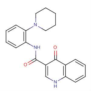 4-氧代-n-[2-(1-哌啶)苯基]-1H-喹啉-3-羧酰胺結(jié)構(gòu)式_873050-43-2結(jié)構(gòu)式
