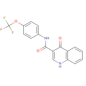 4-氧代-n-[4-(三氟甲氧基)苯基]-1H-喹啉-3-羧酰胺結(jié)構(gòu)式_873051-91-3結(jié)構(gòu)式