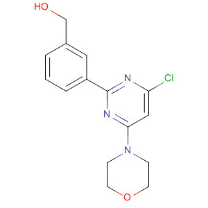 4-Chloro-2-(3-hydroxymethylphenyl)-6-morpholinopyrimidineStructure,873566-62-2Structure 4-Chloro-2-(3-hydroxymethylphenyl)-6-morpholinopyrimidine Structure,873566-62-2Structure