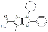 3-環(huán)己基-6-甲基-2-苯基-3H-噻吩并[2,3-d]咪唑-5-羧酸結(jié)構(gòu)式_874571-88-7結(jié)構(gòu)式