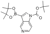3-(4,4,5,5-四甲基-1,3,2-二噁硼烷-2-基)-1H-吡咯并[3,2-c]吡啶-1-羧酸叔丁酯結構式_877060-60-1結構式