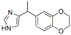(9ci)-4-[1-(2,3-二氫-1,4-苯并二噁英-6-基)乙基]-1H-咪唑結(jié)構(gòu)式_880782-91-2結(jié)構(gòu)式