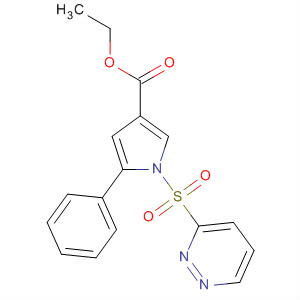 Ethyl 1-(pyridazin-3-ylsulfonyl)-5-phenyl-1h-pyrrole-3-carboxylate Structure,881675-22-5Structure