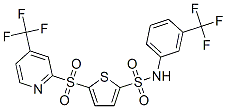 n-[3-(三氟甲基)苯基]-5-[[4-(三氟甲基)-2-吡啶]磺?；鵠-2-噻吩磺酰胺結(jié)構(gòu)式_882292-76-4結(jié)構(gòu)式