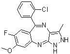 5-(2-Chlorophenyl)-7-fluoro-1,2-dihydro-8-methoxy-3-methyl-pyrazolo[3,4-b][1,4]benzodiazepine Structure,882531-87-5Structure