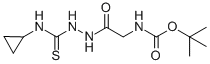 (2-(2-(環(huán)丙基氨基甲?；虼?肼基)-2-氧代乙基)氨基甲酸叔丁酯結(jié)構(gòu)式_883008-24-0結(jié)構(gòu)式