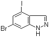 1H-Indazole, 6-bromo-4-iodo-Structure,885519-41-5Structure 1H-Indazole, 6-bromo-4-iodo- Structure,885519-41-5Structure