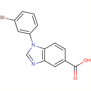 1-(3-bromophenyl)-1H-benzimidazole-5-carboxylic acidStructure,889102-43-6Structure 1-(3-bromophenyl)-1H-benzimidazole-5-carboxylic acid Structure,889102-43-6Structure