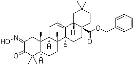 2-羥基亞氨基-3-氧代齊墩果烷-12-烯-28-酸苯甲酯結(jié)構(gòu)式_892869-52-2結(jié)構(gòu)式