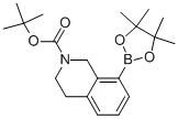 8-(4,4,5,5-四甲基-1,3,2-二噁硼烷-2-基)-3,4-二氫異喹啉-2(1H)-羧酸叔丁酯結(jié)構(gòu)式_893566-73-9結(jié)構(gòu)式
