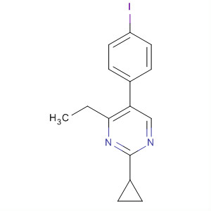 2-Cyclopropyl-4-ethyl-5-(4-iodophenyl)pyrimidineStructure,918422-46-5Structure 2-Cyclopropyl-4-ethyl-5-(4-iodophenyl)pyrimidine Structure,918422-46-5Structure