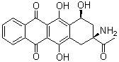 (7S,9S)-9-乙?；?9-氨基-7,8,9,10-四氫-6,7,11-三羥基-5,12-并四苯醌結(jié)構(gòu)式_92395-41-0結(jié)構(gòu)式