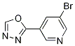 2-(5-Bromopyridin-3-yl)-1,3,4-oxadiazoleStructure,924869-13-6Structure 2-(5-Bromopyridin-3-yl)-1,3,4-oxadiazole Structure,924869-13-6Structure
