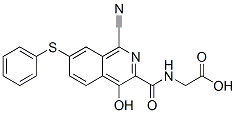 n-[[1-氰基-4-羥基-7-(苯基硫代)-3-異喹啉]羰基]-甘氨酸結(jié)構(gòu)式_945739-78-6結(jié)構(gòu)式