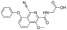 n-[(1-氰基-4-甲氧基-8-苯氧基-3-異喹啉)羰基]-甘氨酸結構式_945739-98-0結構式