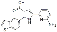  5-(2-氨基-4-嘧啶)-2-苯并[b]噻吩-5-基-1H-吡咯-3-羧酸結構式_951784-37-5結構式
