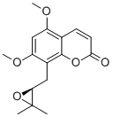 (S)-8-[(3,3-二甲基環(huán)氧乙烷基)甲基]-5,7-二甲氧基-2H-1-苯并吡喃-2-酮結構式_95188-34-4結構式