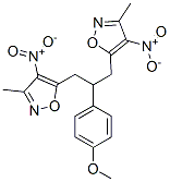 Isoxazole, 5,5-[2-(4-methoxyphenyl)-1,3-propanediyl]bis[3-methyl-4-nitro- Structure,952415-52-0Structure