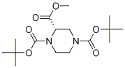 (S)-1,4-二-Boc-哌嗪-2-羧酸甲酯結(jié)構(gòu)式_958635-19-3結(jié)構(gòu)式