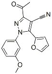 3-乙?；?5-(2-呋喃)-1-(3-甲氧基苯基)-1H-吡唑-4-甲腈結(jié)構(gòu)式_958946-48-0結(jié)構(gòu)式