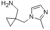 ({1-[(2-Methyl-1h-imidazol-1-yl)methyl]cyclopropyl}methyl)amine Structure,959239-97-5Structure