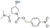 (2S,4S)-2-(二甲基氨基甲酰)-4-巰基-1-(對(duì)硝基芐氧基甲酰)-1-吡咯烷結(jié)構(gòu)式_96034-64-9結(jié)構(gòu)式