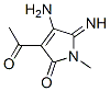 (9ci)-3-乙?；?4-氨基-1,5-二氫-5-亞氨基-1-甲基-2H-吡咯-2-酮結(jié)構(gòu)式_97971-09-0結(jié)構(gòu)式