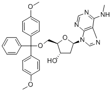 5-O-(二甲氧基三苯甲游基)-n6-甲基-2-脫氧腺苷酸結(jié)構(gòu)式_98056-69-0結(jié)構(gòu)式