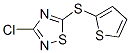 3-氯-5-(噻吩基-2-硫基)-1,2,4-噻二唑結(jié)構(gòu)式_98816-24-1結(jié)構(gòu)式