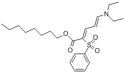 5-N,N-二乙基氨基-2-苯基磺酰基-2,4-戊二酸辛酯結(jié)構(gòu)式_98835-90-6結(jié)構(gòu)式