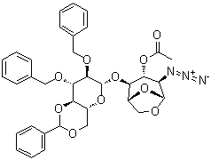 3-O-乙?；?1,6-脫水-2-疊氮基-2,3-二-O-芐基-4,6-O-亞芐基-2-脫氧-β-D-纖維二糖結(jié)構(gòu)式_99541-23-8結(jié)構(gòu)式