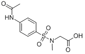 (4-Acetylamino-benzenesulfonyl)-methyl-amino]-acetic acid Structure,99842-24-7Structure