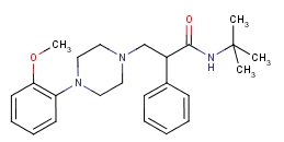 (S)-n-叔丁基-3-(4-(2-甲氧基苯基)-哌嗪-1-基)-2-苯丙酰胺雙鹽酸鹽結(jié)構(gòu)式_133025-23-7結(jié)構(gòu)式